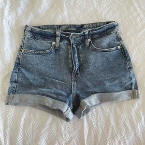 Wild Fable Dark Medium High Rise Denim Shorts